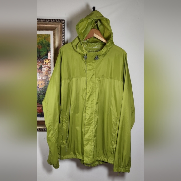 Land's End Rip-Stop Nylon Hooded Windbreaker Jacket - Picture 1 of 11